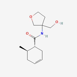 (1R,6R)-N-[3-(hydroxymethyl)oxolan-3-yl]-6-methylcyclohex-3-ene-1-carboxamide