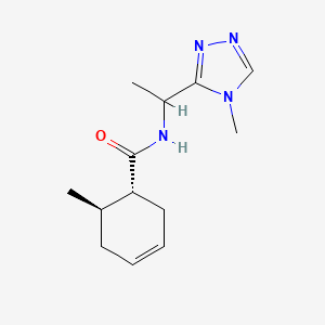 (1R,6R)-6-methyl-N-[1-(4-methyl-1,2,4-triazol-3-yl)ethyl]cyclohex-3-ene-1-carboxamide