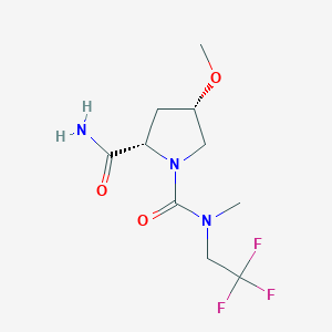 (2S,4S)-4-methoxy-1-N-methyl-1-N-(2,2,2-trifluoroethyl)pyrrolidine-1,2-dicarboxamide