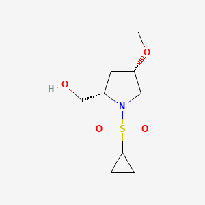 [(2S,4S)-1-cyclopropylsulfonyl-4-methoxypyrrolidin-2-yl]methanol