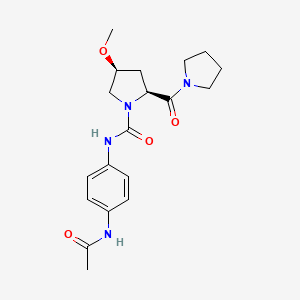 (2S,4S)-N-(4-acetamidophenyl)-4-methoxy-2-(pyrrolidine-1-carbonyl)pyrrolidine-1-carboxamide