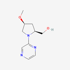 [(2S,4S)-4-methoxy-1-pyrazin-2-ylpyrrolidin-2-yl]methanol