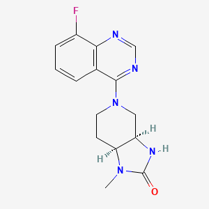 (3aR,7aS)-5-(8-fluoroquinazolin-4-yl)-1-methyl-3,3a,4,6,7,7a-hexahydroimidazo[4,5-c]pyridin-2-one