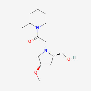 2-[(2S,4R)-2-(hydroxymethyl)-4-methoxypyrrolidin-1-yl]-1-(2-methylpiperidin-1-yl)ethanone