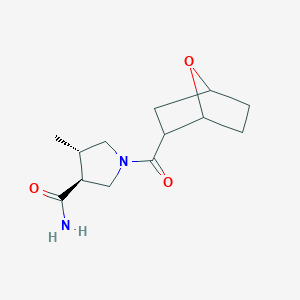 (3S,4S)-4-methyl-1-(7-oxabicyclo[2.2.1]heptane-2-carbonyl)pyrrolidine-3-carboxamide