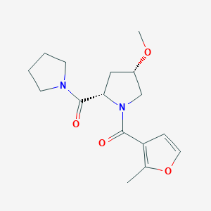 [(2S,4S)-4-methoxy-1-(2-methylfuran-3-carbonyl)pyrrolidin-2-yl]-pyrrolidin-1-ylmethanone