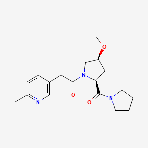 1-[(2S,4S)-4-methoxy-2-(pyrrolidine-1-carbonyl)pyrrolidin-1-yl]-2-(6-methylpyridin-3-yl)ethanone