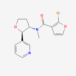 2-bromo-N-methyl-N-[(2R,3S)-2-pyridin-3-yloxolan-3-yl]furan-3-carboxamide