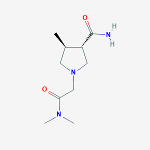 (3S,4S)-1-[2-(dimethylamino)-2-oxoethyl]-4-methylpyrrolidine-3-carboxamide