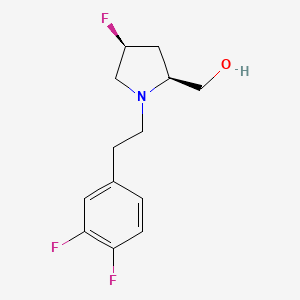 [(2S,4S)-1-[2-(3,4-difluorophenyl)ethyl]-4-fluoropyrrolidin-2-yl]methanol