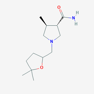 (3S,4S)-1-[(5,5-dimethyloxolan-2-yl)methyl]-4-methylpyrrolidine-3-carboxamide