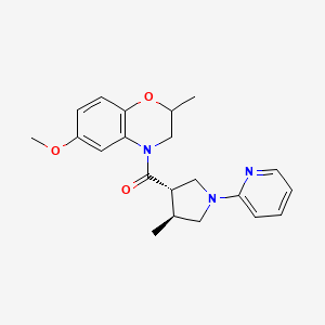 (6-methoxy-2-methyl-2,3-dihydro-1,4-benzoxazin-4-yl)-[(3S,4S)-4-methyl-1-pyridin-2-ylpyrrolidin-3-yl]methanone