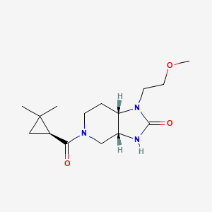 (3aR,7aS)-5-[(1S)-2,2-dimethylcyclopropanecarbonyl]-1-(2-methoxyethyl)-3,3a,4,6,7,7a-hexahydroimidazo[4,5-c]pyridin-2-one