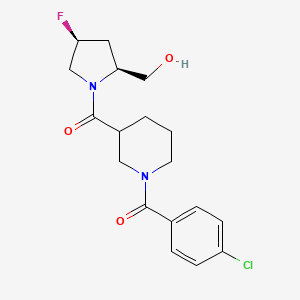 [1-(4-chlorobenzoyl)piperidin-3-yl]-[(2S,4S)-4-fluoro-2-(hydroxymethyl)pyrrolidin-1-yl]methanone