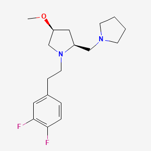 (2S,4S)-1-[2-(3,4-difluorophenyl)ethyl]-4-methoxy-2-(pyrrolidin-1-ylmethyl)pyrrolidine