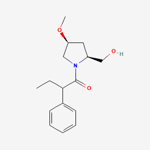 1-[(2S,4S)-2-(hydroxymethyl)-4-methoxypyrrolidin-1-yl]-2-phenylbutan-1-one