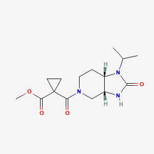 methyl 1-[(3aR,7aS)-2-oxo-1-propan-2-yl-3,3a,4,6,7,7a-hexahydroimidazo[4,5-c]pyridine-5-carbonyl]cyclopropane-1-carboxylate