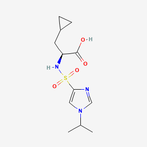 (2S)-3-cyclopropyl-2-[(1-propan-2-ylimidazol-4-yl)sulfonylamino]propanoic acid