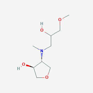 (3S,4R)-4-[(2-hydroxy-3-methoxypropyl)-methylamino]oxolan-3-ol