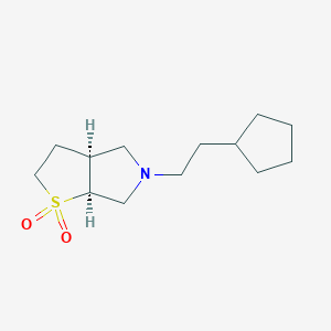 (3aS,6aS)-5-(2-cyclopentylethyl)-2,3,3a,4,6,6a-hexahydrothieno[2,3-c]pyrrole 1,1-dioxide