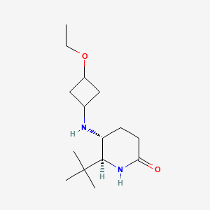 (5R,6S)-6-tert-butyl-5-[(3-ethoxycyclobutyl)amino]piperidin-2-one