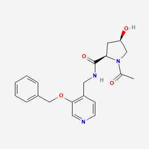 (2R,4R)-1-acetyl-4-hydroxy-N-[(3-phenylmethoxypyridin-4-yl)methyl]pyrrolidine-2-carboxamide