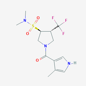 (3S,4S)-N,N-dimethyl-1-(4-methyl-1H-pyrrole-3-carbonyl)-4-(trifluoromethyl)pyrrolidine-3-sulfonamide