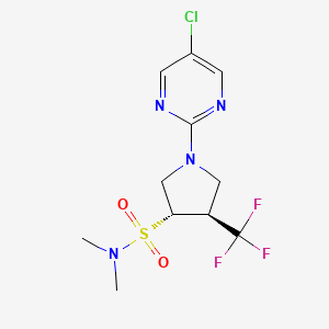 (3S,4S)-1-(5-chloropyrimidin-2-yl)-N,N-dimethyl-4-(trifluoromethyl)pyrrolidine-3-sulfonamide