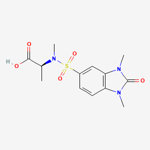 (2S)-2-[(1,3-dimethyl-2-oxobenzimidazol-5-yl)sulfonyl-methylamino]propanoic acid