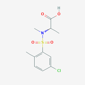 (2S)-2-[(5-chloro-2-methylphenyl)sulfonyl-methylamino]propanoic acid