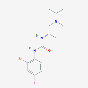 1-(2-bromo-4-fluorophenyl)-3-[(2S)-1-[methyl(propan-2-yl)amino]propan-2-yl]urea