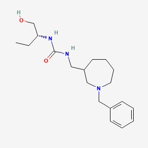 molecular formula C19H31N3O2 B7336142 1-[(1-benzylazepan-3-yl)methyl]-3-[(2R)-1-hydroxybutan-2-yl]urea 