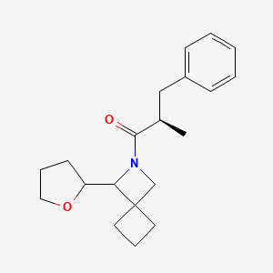 (2R)-2-methyl-1-[3-(oxolan-2-yl)-2-azaspiro[3.3]heptan-2-yl]-3-phenylpropan-1-one