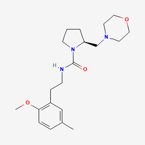 (2S)-N-[2-(2-methoxy-5-methylphenyl)ethyl]-2-(morpholin-4-ylmethyl)pyrrolidine-1-carboxamide