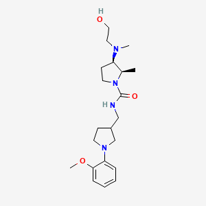 (2R,3R)-3-[2-hydroxyethyl(methyl)amino]-N-[[1-(2-methoxyphenyl)pyrrolidin-3-yl]methyl]-2-methylpyrrolidine-1-carboxamide