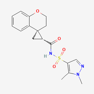 (1'R,4S)-N-(1,5-dimethylpyrazol-4-yl)sulfonylspiro[2,3-dihydrochromene-4,2'-cyclopropane]-1'-carboxamide