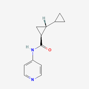 (1S,2R)-2-cyclopropyl-N-pyridin-4-ylcyclopropane-1-carboxamide