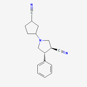 (3S,4R)-1-(3-cyanocyclopentyl)-4-phenylpyrrolidine-3-carbonitrile