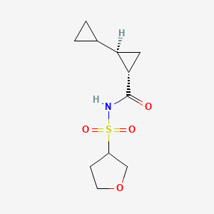 (1S,2R)-2-cyclopropyl-N-(oxolan-3-ylsulfonyl)cyclopropane-1-carboxamide