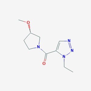 (3-ethyltriazol-4-yl)-[(3S)-3-methoxypyrrolidin-1-yl]methanone