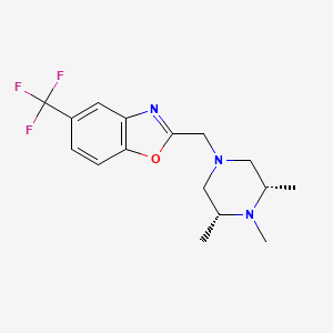 5-(trifluoromethyl)-2-[[(3S,5R)-3,4,5-trimethylpiperazin-1-yl]methyl]-1,3-benzoxazole