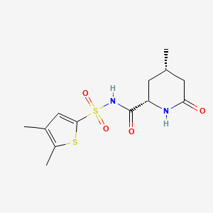 (2S,4S)-N-(4,5-dimethylthiophen-2-yl)sulfonyl-4-methyl-6-oxopiperidine-2-carboxamide