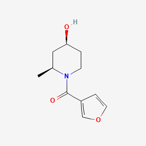 furan-3-yl-[(2S,4S)-4-hydroxy-2-methylpiperidin-1-yl]methanone