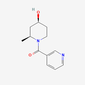 [(2S,4S)-4-hydroxy-2-methylpiperidin-1-yl]-pyridin-3-ylmethanone