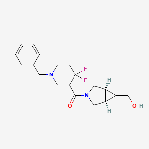 (1-benzyl-4,4-difluoropiperidin-3-yl)-[(1R,5S)-6-(hydroxymethyl)-3-azabicyclo[3.1.0]hexan-3-yl]methanone