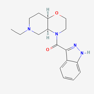 molecular formula C17H22N4O2 B7336457 [(4aS,8aR)-6-ethyl-3,4a,5,7,8,8a-hexahydro-2H-pyrido[4,3-b][1,4]oxazin-4-yl]-(1H-indazol-3-yl)methanone 