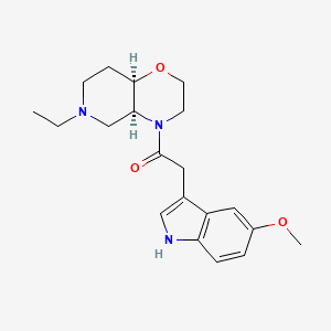 1-[(4aS,8aR)-6-ethyl-3,4a,5,7,8,8a-hexahydro-2H-pyrido[4,3-b][1,4]oxazin-4-yl]-2-(5-methoxy-1H-indol-3-yl)ethanone