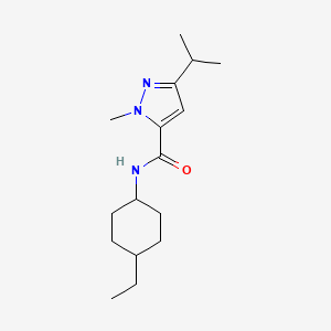 N-(4-ethylcyclohexyl)-2-methyl-5-propan-2-ylpyrazole-3-carboxamide