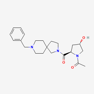 1-[(2R,4S)-2-(8-benzyl-2,8-diazaspiro[4.5]decane-2-carbonyl)-4-hydroxypyrrolidin-1-yl]ethanone