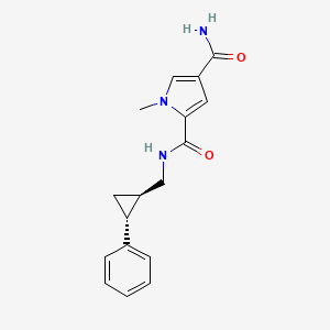 1-methyl-2-N-[[(1R,2R)-2-phenylcyclopropyl]methyl]pyrrole-2,4-dicarboxamide